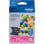 Cartucho Tinta Brother LC-75M Magenta Original - CartuchoNet