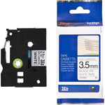 Fita Brother TZ-N201 3,5mm Preto/Branco