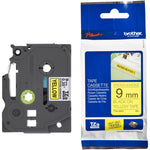 Fita Rotulador Brother 9mm TZ-S621 Preto/Amarelo