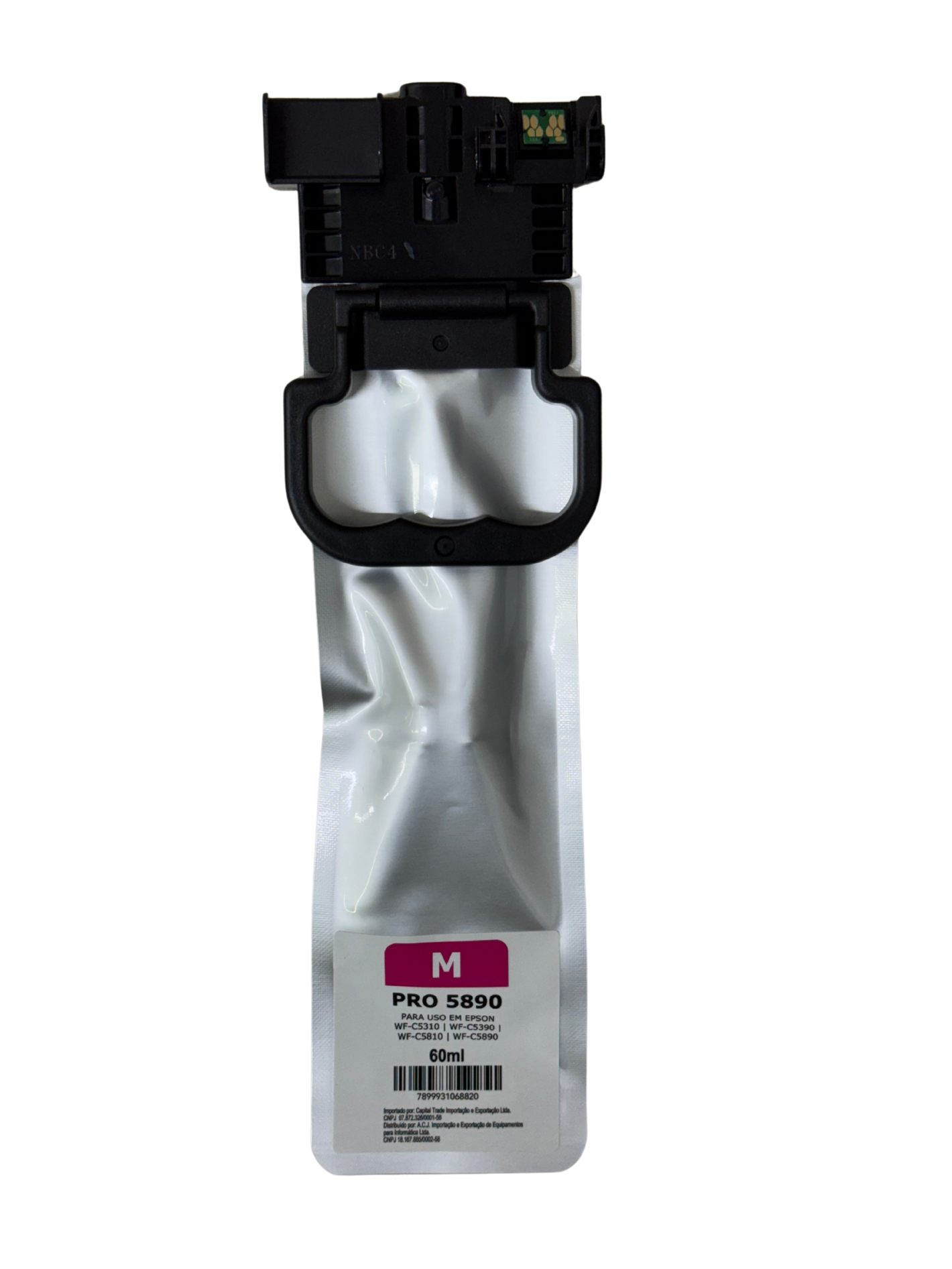 Bolsa Tinta Pigmentada Epson T11A320AL Magenta Compatível para WorkForce 5890 5K