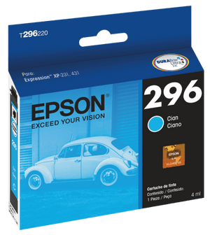 Cartucho de Tinta Epson 296 T296220 Ciano - CartuchoNet