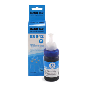Refil Tinta p/ Epson T664220 Ciano 70ml Lotus Compatível