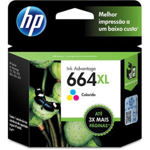 Cartucho de Tinta HP 664XL Color F6V30A F6V30AB - CartuchoNet