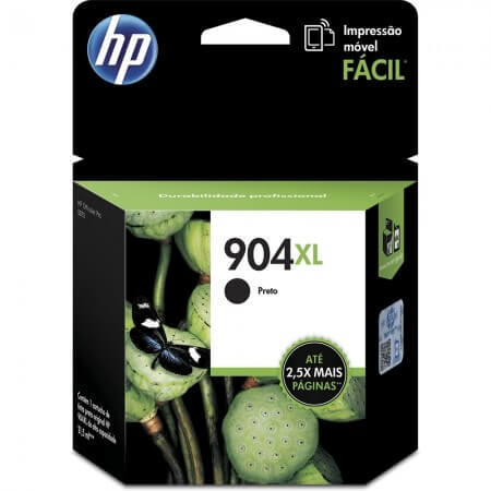 Cartucho de Tinta HP 904XL Preto T6M16AB Alto Rendimento - CartuchoNet