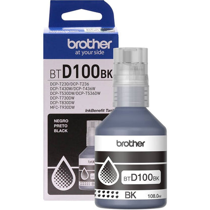 Garrafa de Tinta Brother BTD100BK Preto