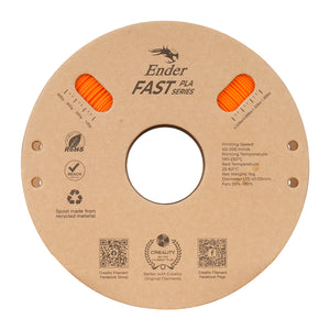 Filamento Creality Ender Fast PLA 1,75mm 1Kg Laranja