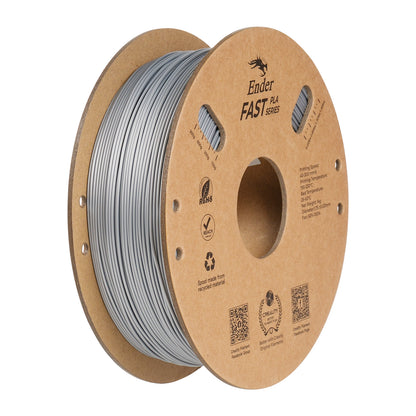 Filamento Creality Ender Fast PLA 1,75mm 1Kg Prata