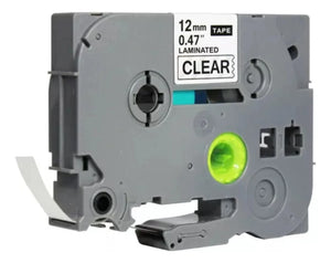 Fita Compatível G&G TZE-131 12mm Preto/Transparente p/ Brother