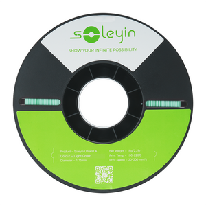 Filamento 3D Creality Soleyin Ultra PLA Light Green (Verde Claro) 1.75mm 1Kg