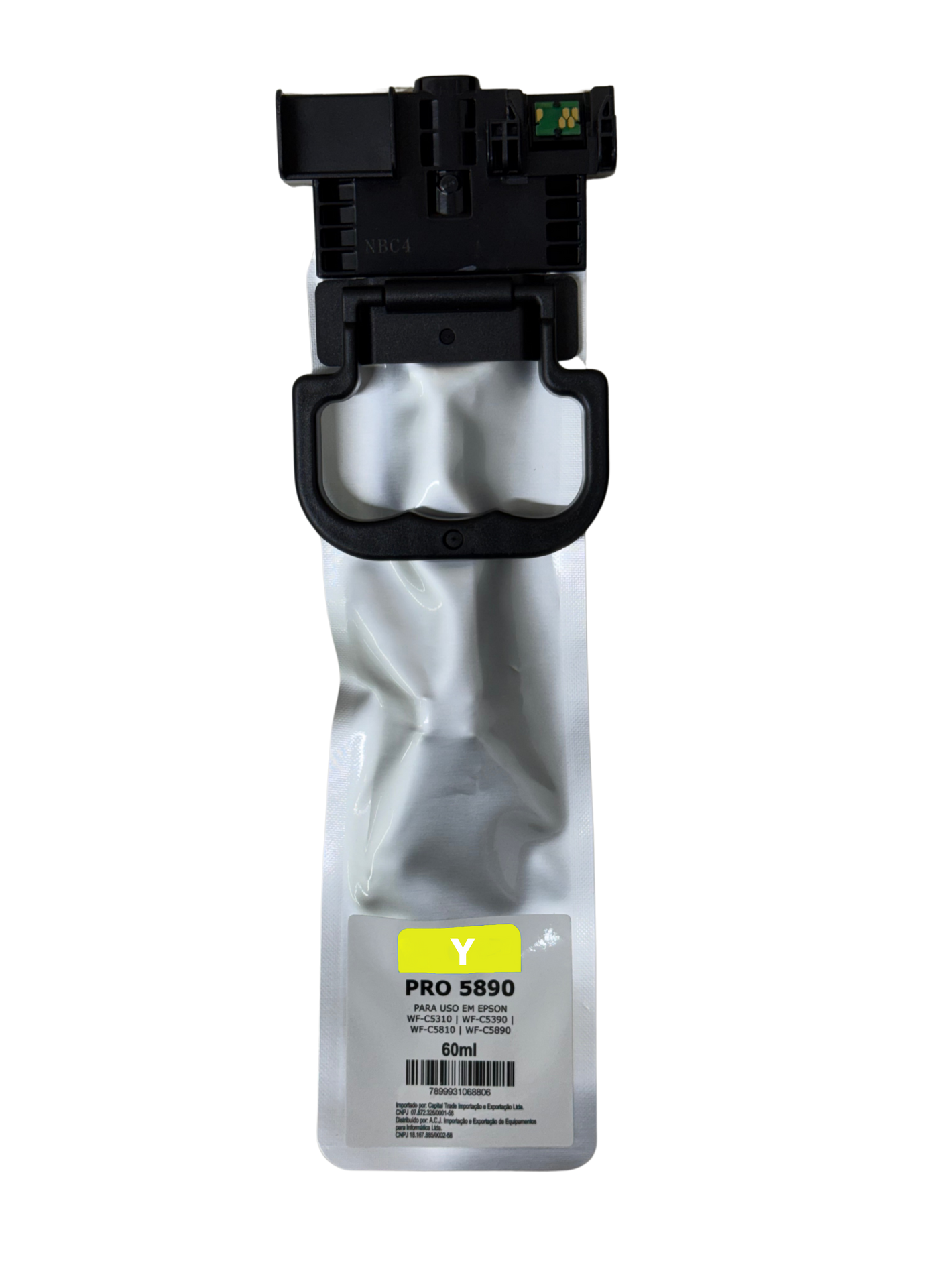 Bolsa Tinta Epson T11A420AL Pigmentada Amarelo Compatível WorkForce 5890 5K