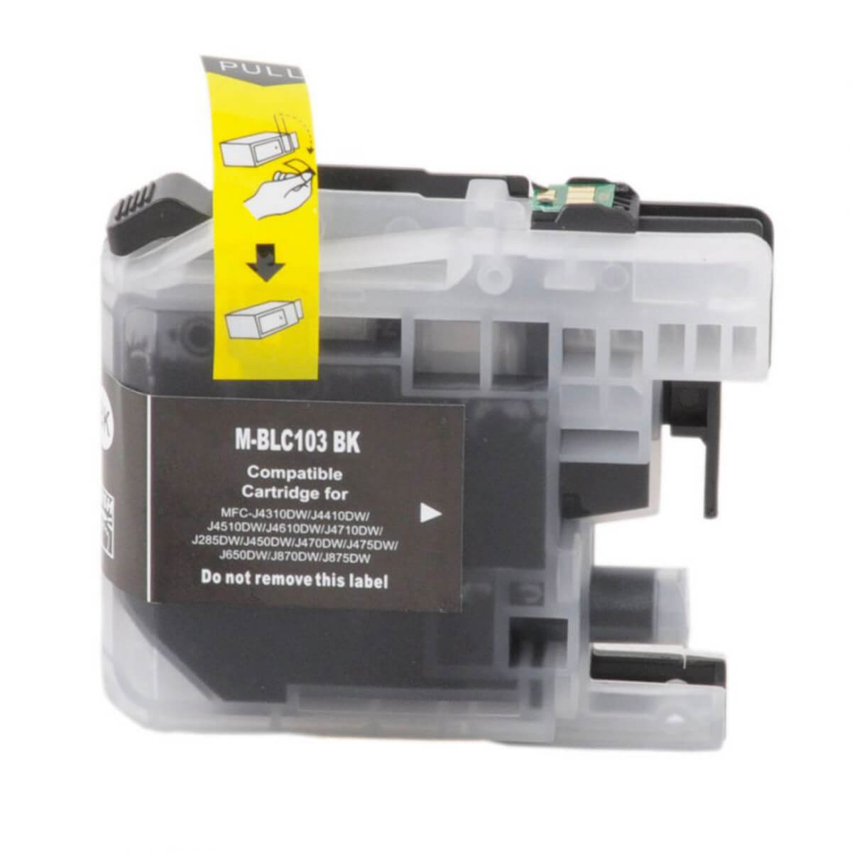 Cartucho de Tinta Compatível LC-103 105 109 BK Preto Brother 6720 TP