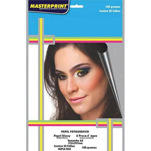Papel Fotográfico Neutro Dupla Face A4 180g PP 20 Folhas - CartuchoNet
