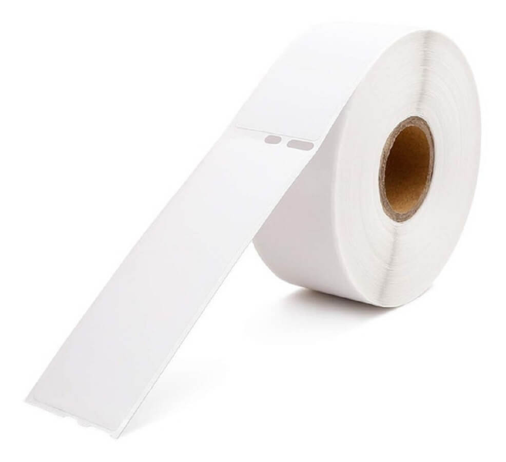 Fita Compatível G&G para Rotuladora Dymo 30252 Preto com Branco - CartuchoNet