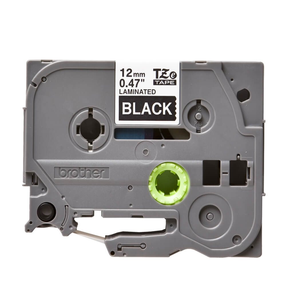 Fita Brother TZE-335 (TZ-335) 12mm Branco/Preto