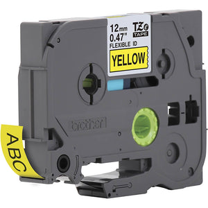 Fita Brother TZE-FX631 12mm Preto sobre Amarelo - CartuchoNet