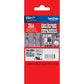 Fita Brother TZE-S951 24mm Preto sobre Prata Fosco Industrial