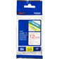 Fita Rotulador Brother 12mm TZ-232 VermelhoBranco