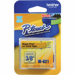 Fita Brother M-821 9mm Preto/Dourado - CartuchoNet