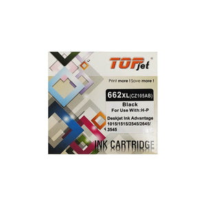 Cartucho de Tinta Compatível Top Jet 662XL Preto p/ HP CZ105AB - CartuchoNet