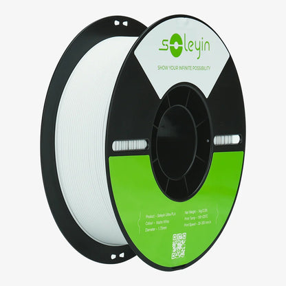 Filamento 3D Creality Soleyin Ultra PLA Matte White (Branco Fosco) 1.75mm 1Kg