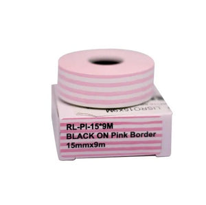 Fita para Rotuladora Pantum PP-110 Branca/Listra Rosa (15X50X150PC)
