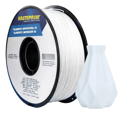 Filamento 3D PETG Branco 1.75mm 1kg - DER 4v
