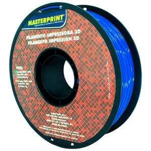 Filamento 3D PETG Azul 1.75mm 1kg - DER 4v