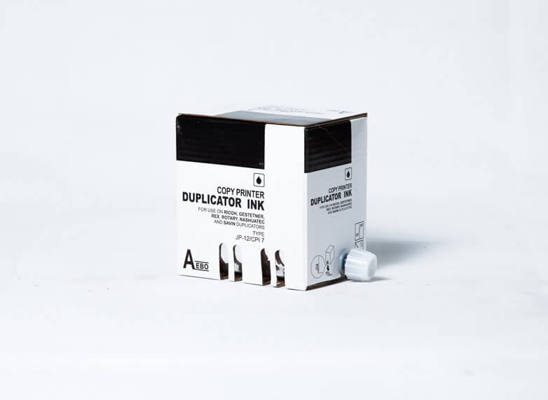 Tinta Compatível p/ Duplicadora Ricoh JP12 600ml Preto AEBO Und - CartuchoNet