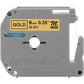 Fita Brother M-821 9mm Preto/Dourado - CartuchoNet