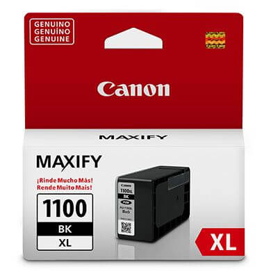 Cartucho Tinta Canon PGI 1100 XL Preto 34,7ml para MB2010, MB2110, MB2710 - CartuchoNet