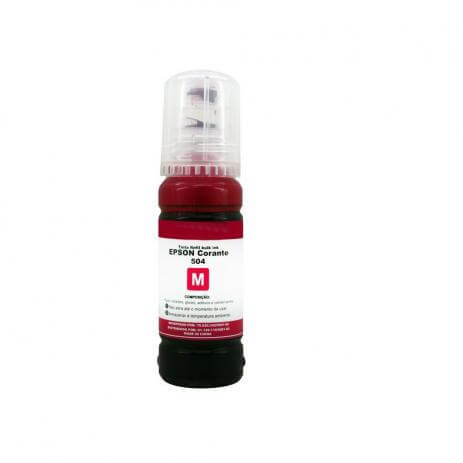 Refil Tinta Compatível p/ Epson T504 T504320 Magenta 70ml Lotus