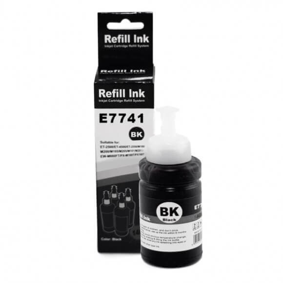 Refil Tinta Compatível para Epson 774 T774120 Preta 140ml Top Jet