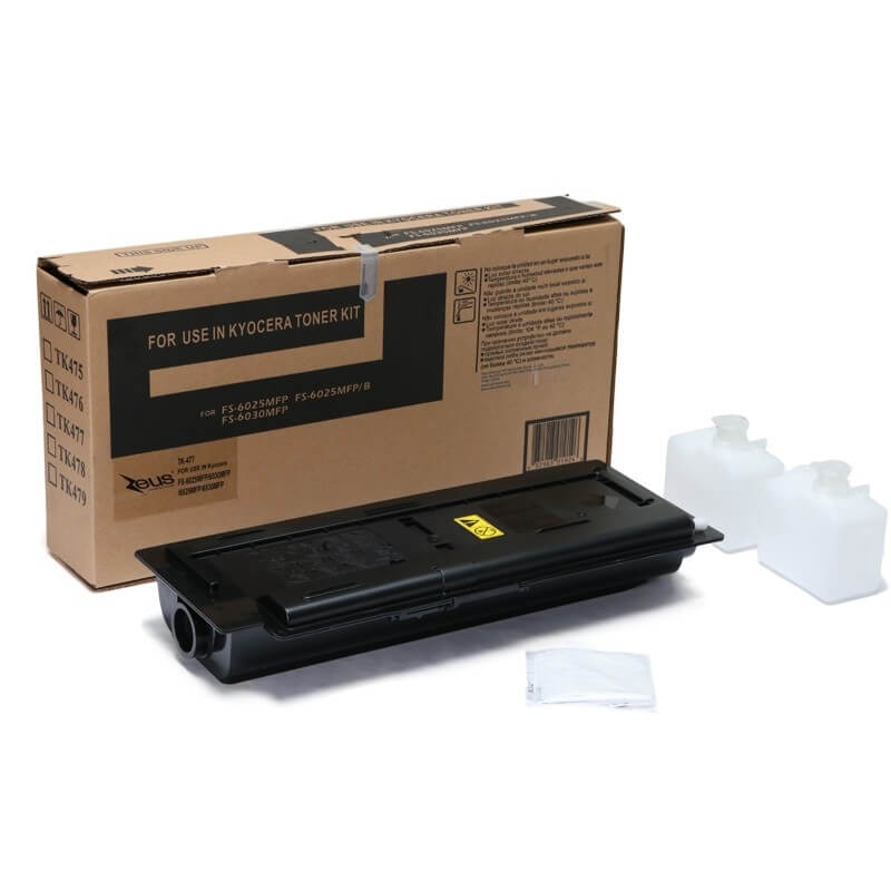 Toner Compatível TK-477 p/ Kyocera 6025 255 Preto Zeus