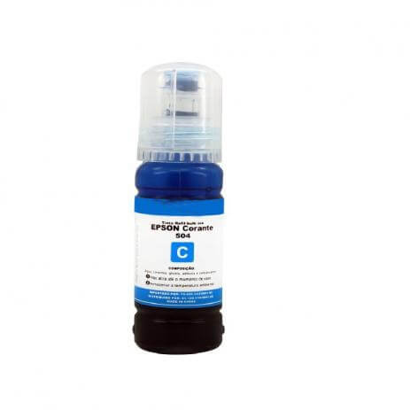 Refil de Tinta Compatível p/ Epson T504 T504220 Ciano 70ml Lotus