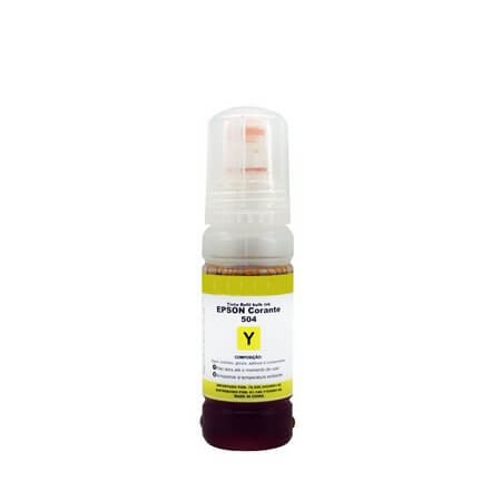 Refil Tinta Compatível p/ Epson T504 T504420 Amarelo 70ml Lotus