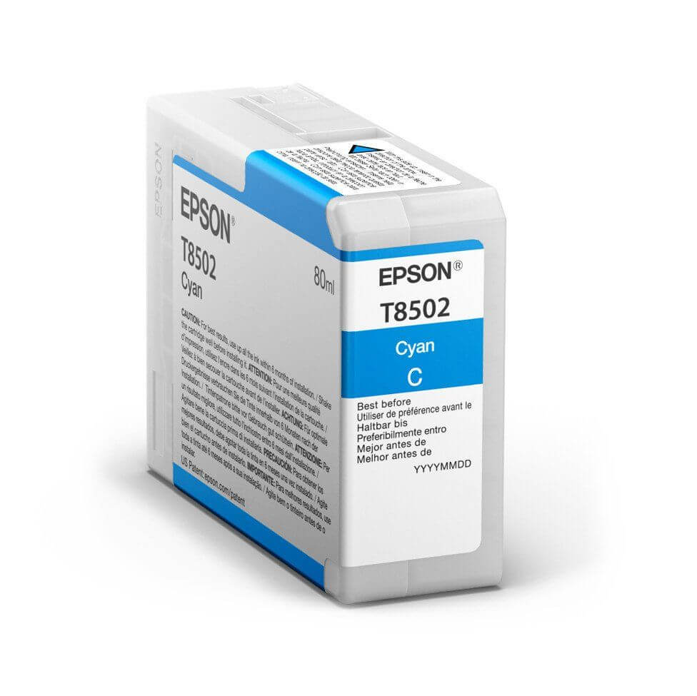 Cartucho de Tinta Epson T850200 UltraChrome HD Ciano 80ml p/ P800 - CartuchoNet