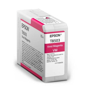 Cartucho de Tinta Epson T850300 UltraChrome HD Vivid Magenta 80ml p/ P800 - CartuchoNet