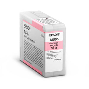 Cartucho de Tinta Epson T850600 UltraChrome HD Light Magenta 80ml p/ P800 - CartuchoNet
