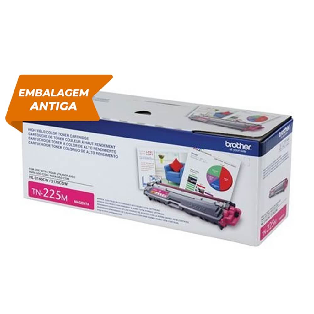 Cartucho Toner Brother TN-225M Magenta - CartuchoNet