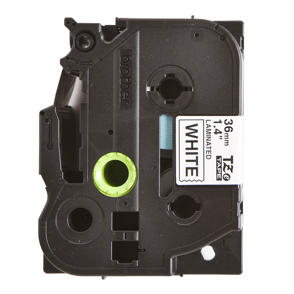 Fita Brother TZE 261 36mm Preto/Branco - CartuchoNet