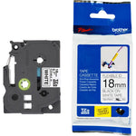Fita Brother TZE-FX241 (TZ-FX241) 18mm Preto/Branco - CartuchoNet