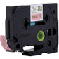 Fita Brother TZE-RE34 12mm Ouro sobre Cetim Rosa - CartuchoNet
