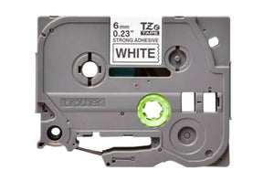 Fita Brother TZE-S211 6mm Preto/Branco
