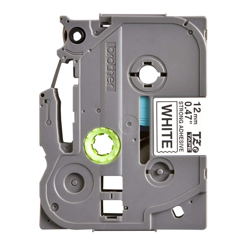 Fita Brother TZE-S231 12mm Preto sobre Branco Industrial - CartuchoNet