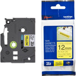 Fita Industrial Brother TZE-S631 12mm Preto/Amarelo - CartuchoNet