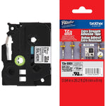 Fita Brother TZE-S951 24mm Preto sobre Prata Fosco Industrial
