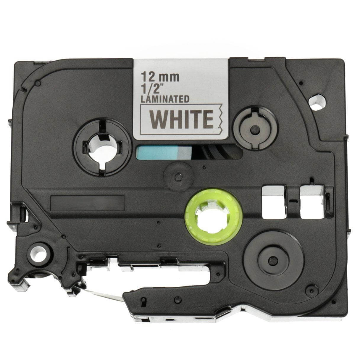 Fita Compatível Aimo TZE-FX231 Flexível Brother 12mm Preto/Branco