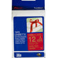 Fita Brother TZE-RW34 12mm Ouro sobre Cetim Vinho - CartuchoNet
