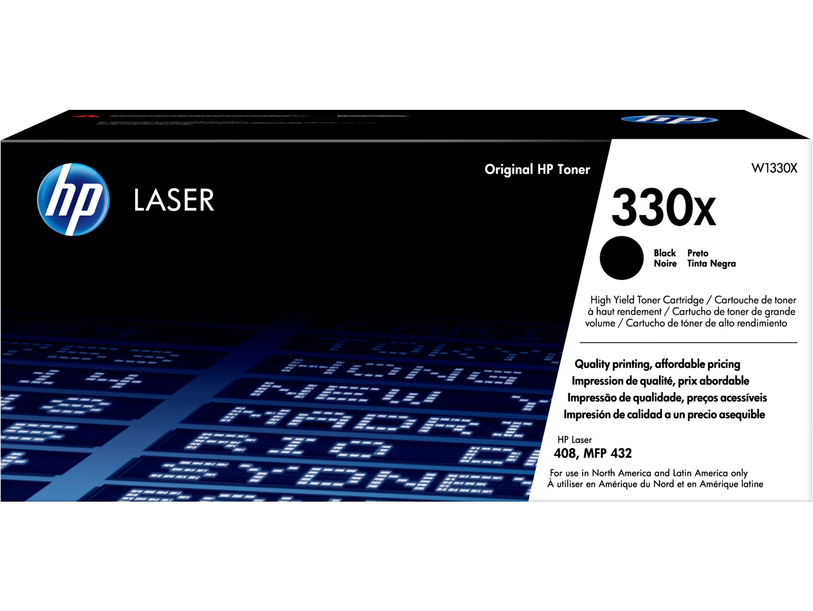 Toner HP W1330X 330X Preto para M432FDN